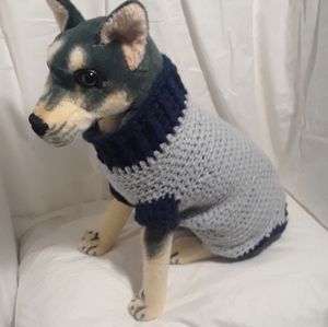 Hand Crocheted Chunky Dog Sweater